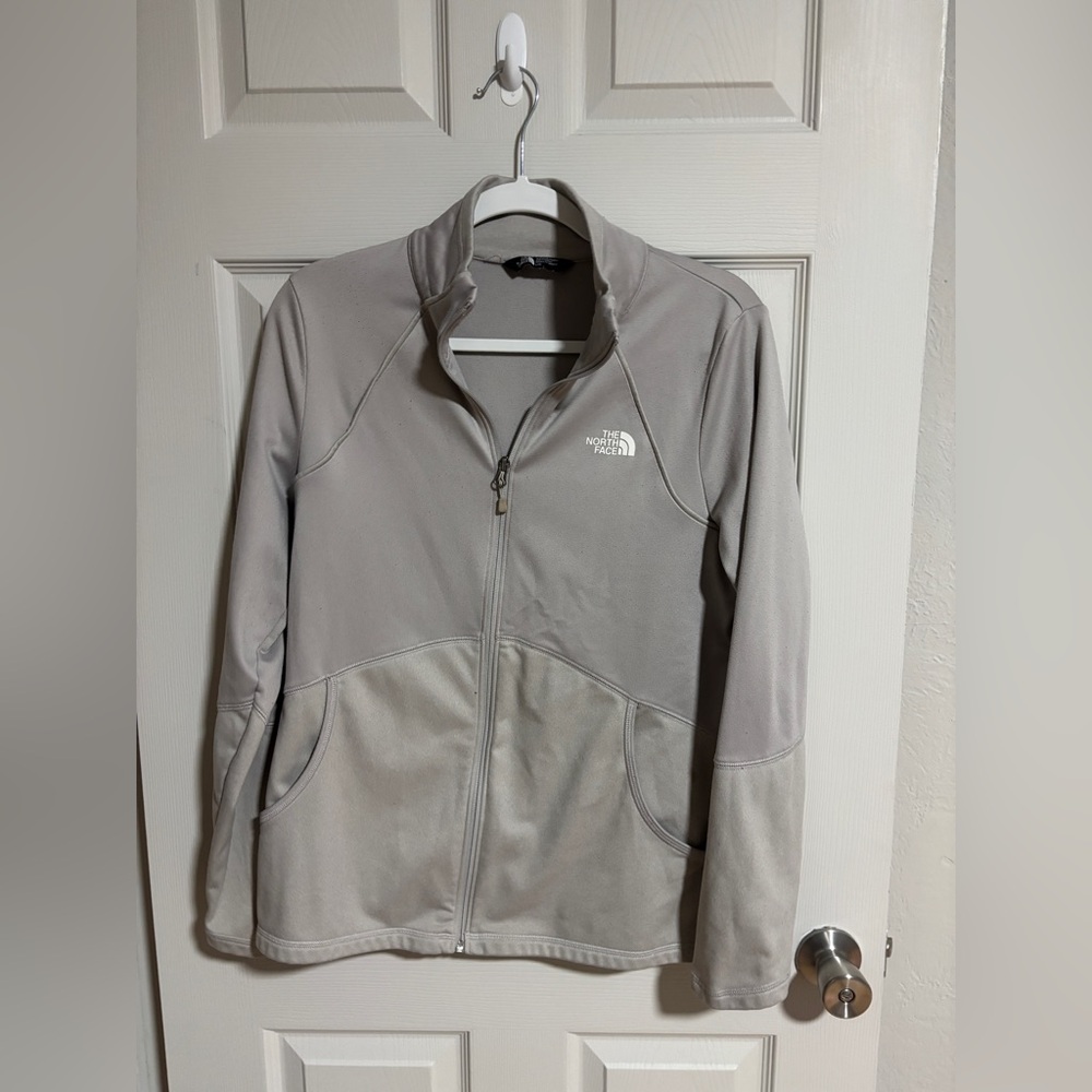 North face Women's Light Gray Full-Zip Utility Jacket